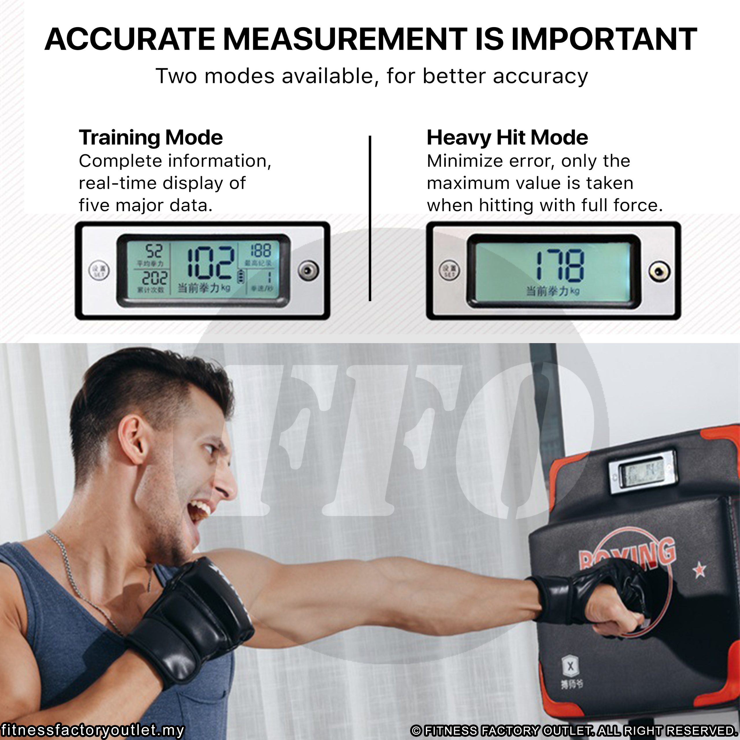 FFO Digital Boxing Force and Speed Tester